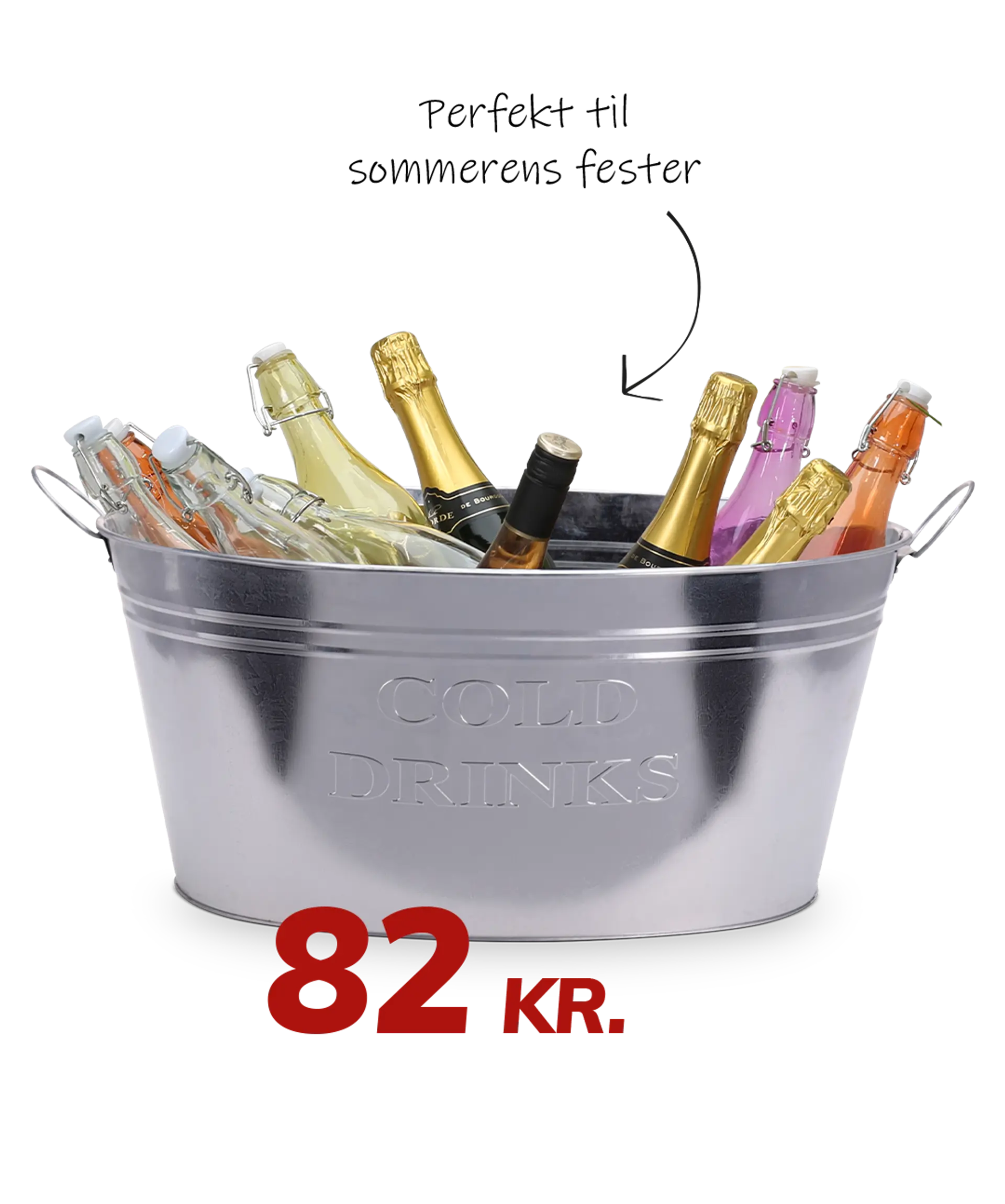 Zinkbalje til 82 kr. Perfekt til sommerens fester
