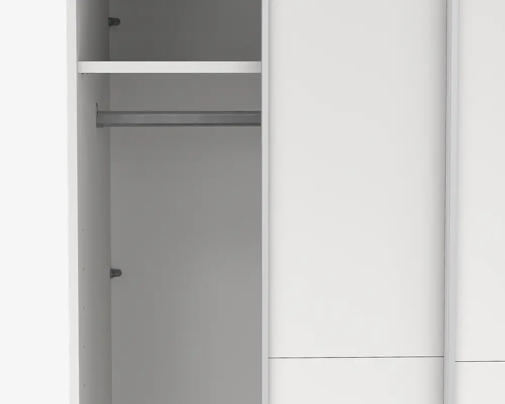 Garderobeskab Case hvid B. 119 x H. 221 cm