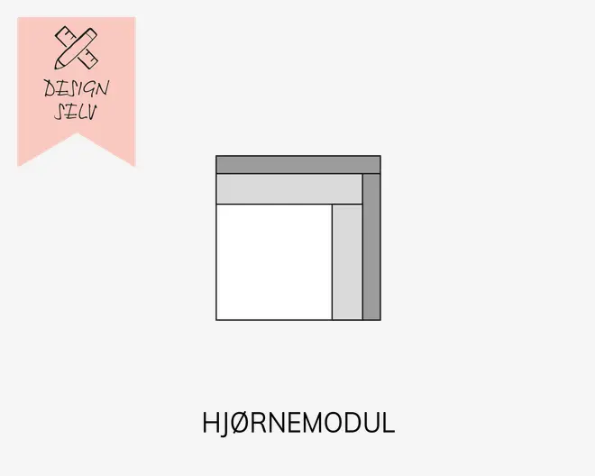 En kvadratisk ramme med en bred, flad kant øverst og i højre side samt en smallere kant i venstre side. Rammen har et moderne, minimalistisk design med rene linjer og en glat overflade. Det indvendige område er tomt, så der er mulighed for at tilpasse eller indsætte kunst eller fotos.