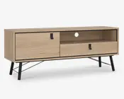 Tv-bord Ry lys eg/sort