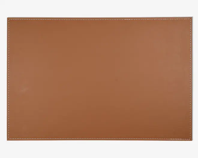 Dækkeserviet cognac pu 45x30 cm