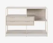 Bogreol Seaford grå m/skuffer