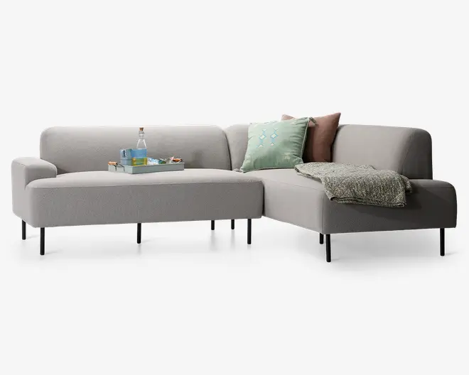 Sofa lounge open end højrevendt