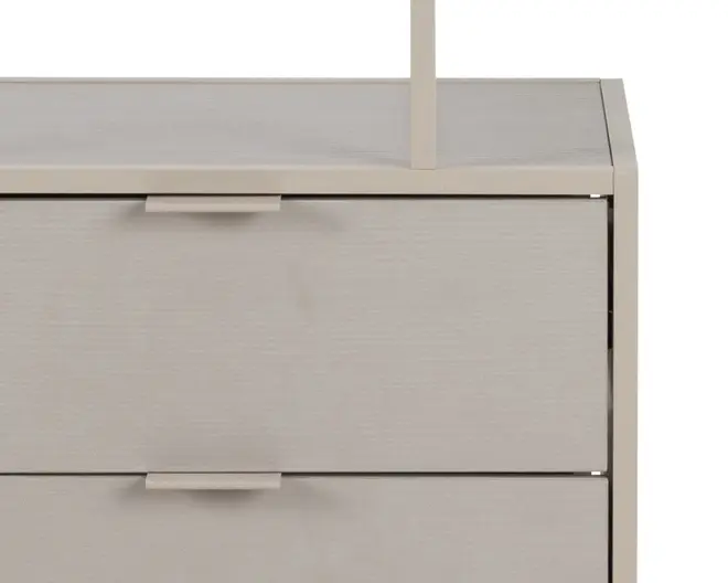 Bogreol Seaford grå m/skuffer