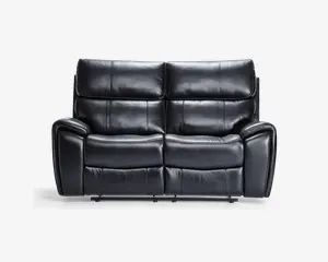 2P.RECL.SOFA SORT KUNSTLÆDER