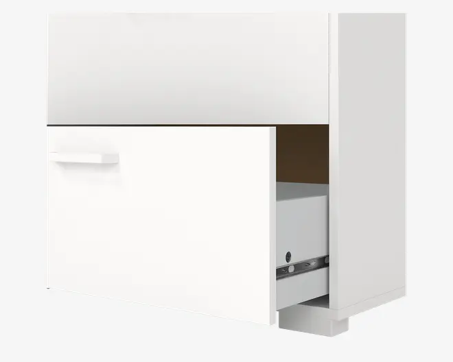 Kommode Sofia hvid med 5 skuffer