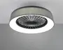 Loftlampe med ventilator grå