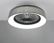 Loftlampe med ventilator grå