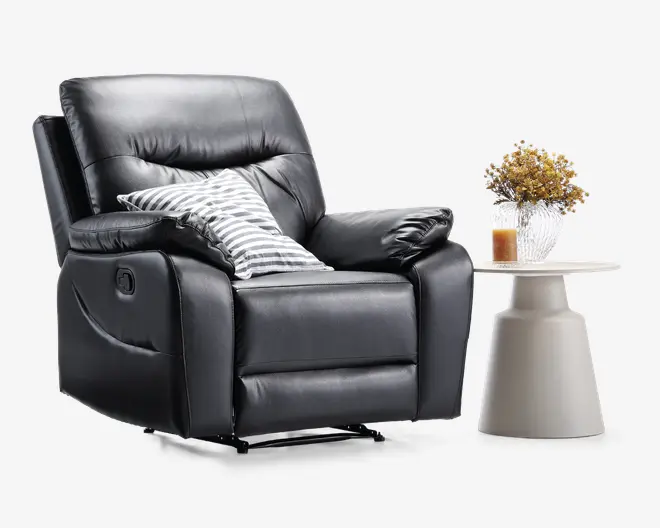 Hvilestol med recliner sort