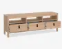 Tv-bord Madrid lys eg m/3 skuffer