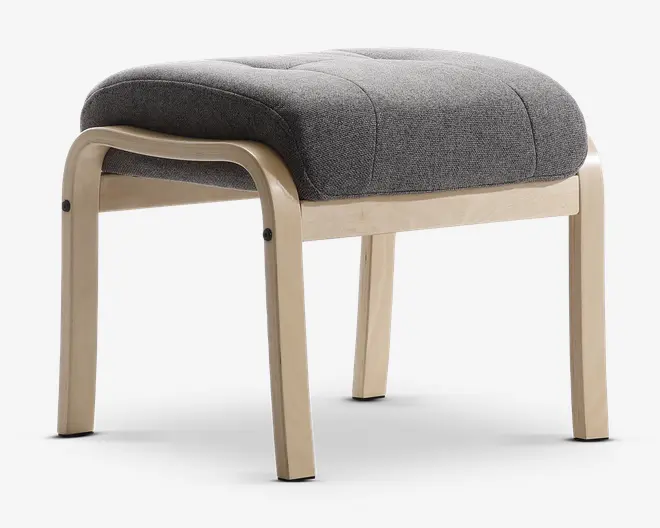 Otium stol grå/natur med sædeløft