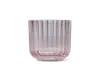 Lyngby fyrfadsstage glas pink H.6,5 cm 