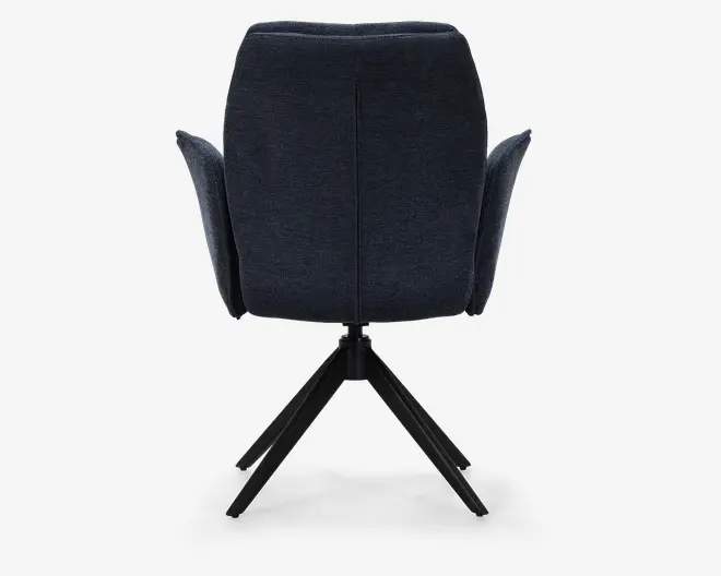 Spisebordsstol med armlæn og drejestel