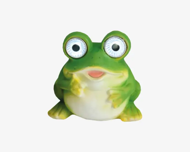 Solcellelampe 4 Ass Dyr H.12 cm