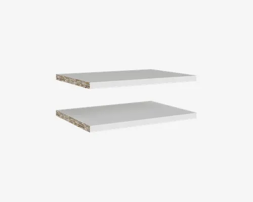 Hylder 2 stk. Basic Hvid