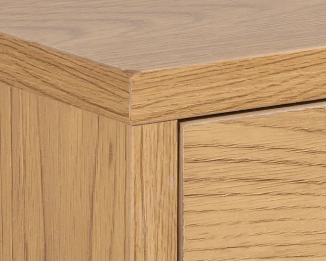 Sengebord Cholet med 1 skuffe vild eg kunstfiner