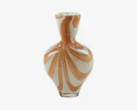 Vase Hjerteform Okker H.23,5 cm 