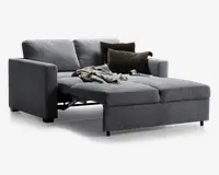 Sovesofa 2 pers. grå møbelstof