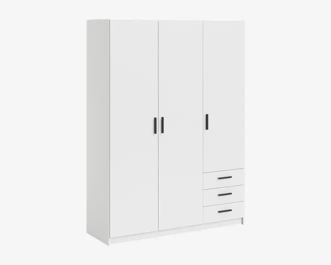 Garderobeskab Sprint m. 3 Låger og 3 Skuffer