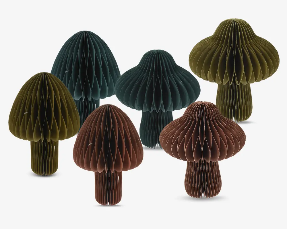 Papir Honeycomb svamp ass. Ø.8 cm