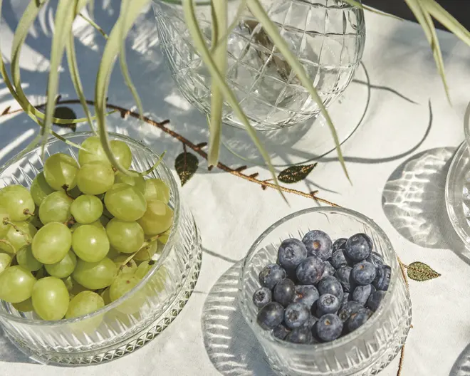 Skål crystalline glas Ø.13 cm 