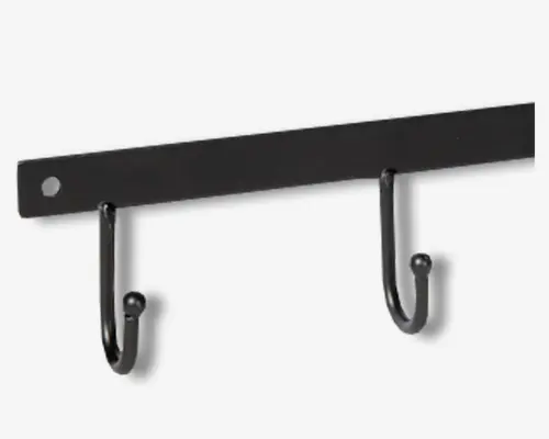 Knagerække m/5 metal L.42 cm