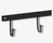 Knagerække m/5 metal L.42 cm 