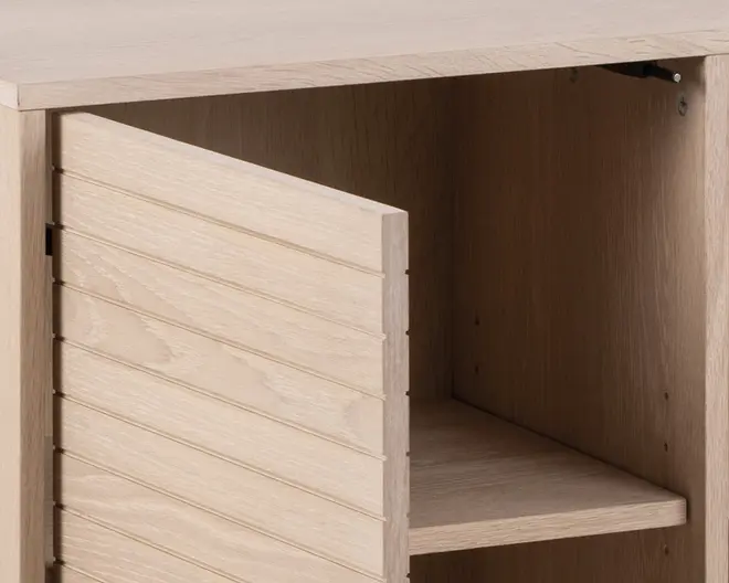 Skænk Linley i fineret hvidolieret eg