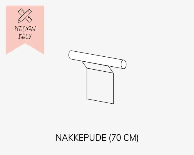 En enkel illustration, der viser en vandret monteret cylindrisk stang, som understøttes af to beslag fastgjort til en væg. Stangen er glat og rund, velegnet til ophængning af genstande. Designet er minimalistisk med rene linjer og et moderne udtryk.