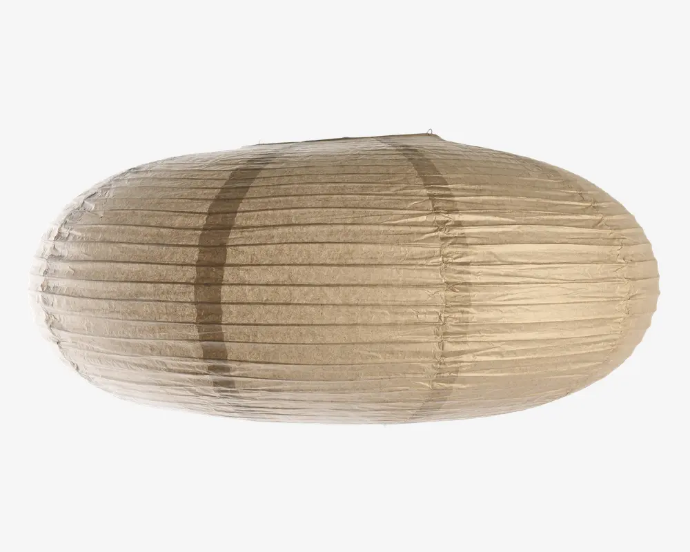 Rispapirlampe beige Ø.50 cm 