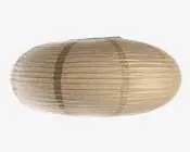 Rispapirlampe beige Ø.50 cm 
