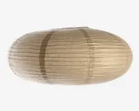 Rispapirlampe beige Ø.50 cm 