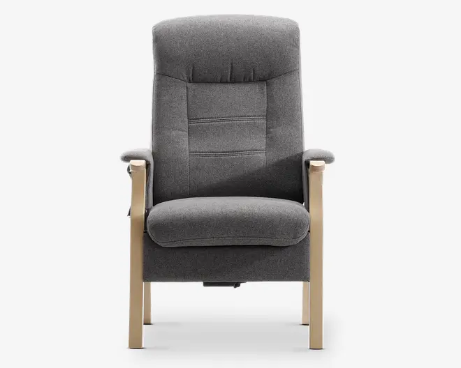 Otium stol grå/natur med sædeløft