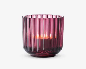 Lyngby fyrfadsstage glas lilla H.6,5 cm 