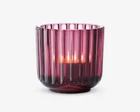 Lyngby fyrfadsstage glas lilla H.6,5 cm 