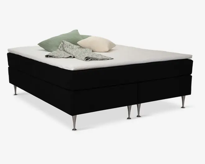 Forli Continentalseng 180 x 200 cm sort