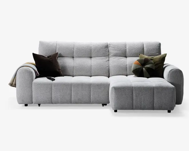 Sofa med chaiselong højre relaxfunktion