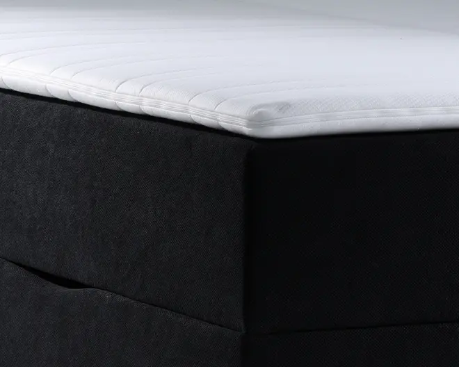 Boxmadras med magasin 180 x 200 cm sort