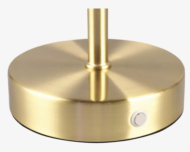 Bordlampe Jeff mat messing H.30 cm 