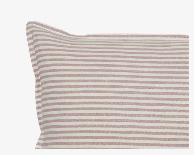 Pude striber rose 35x55 cm 