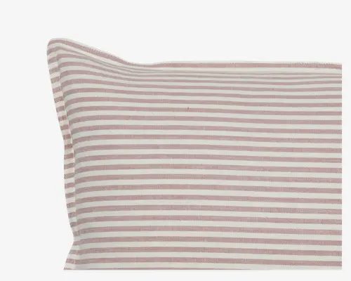 Pude striber rose 35x55 cm
