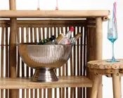 Barsæt bambus med parasol 