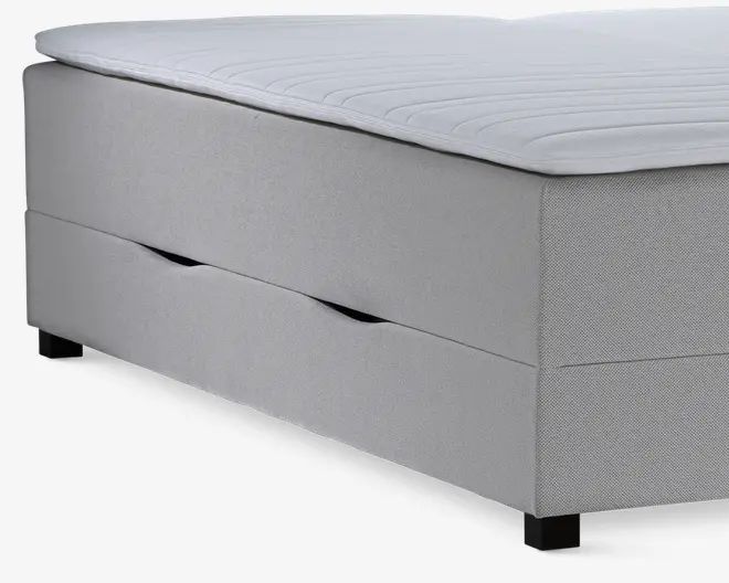 Boxmadras med magasin 180 x 200 cm beige