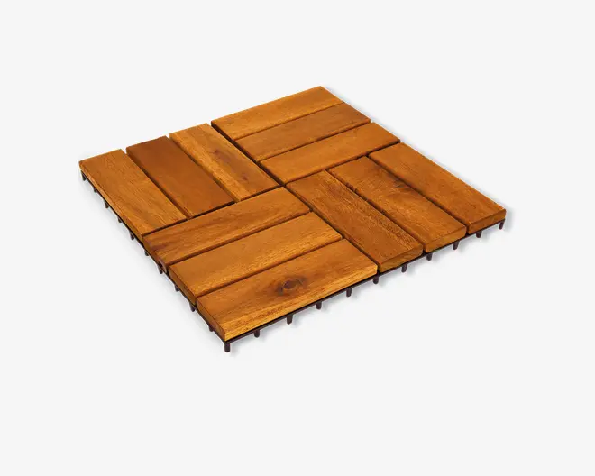 Træfliser 9 stk. akacie