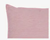 Pude striber mørk rose bomuld 50x50 cm 