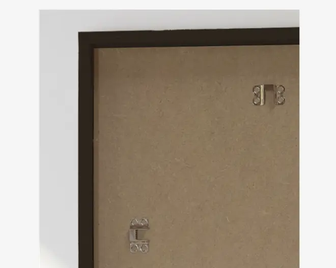 Spejl Gallery sort træ 40x80 cm 