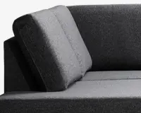 Sofa u-shape venstrevendt antracit