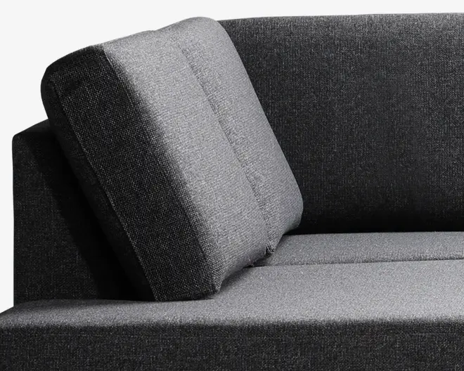 Sofa u-shape venstrevendt antracit
