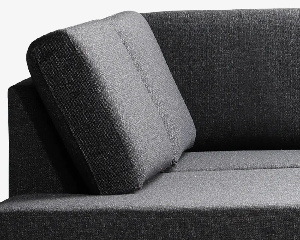 Sofa u-shape venstrevendt antracit