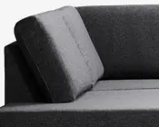 Sofa u-shape venstrevendt antracit